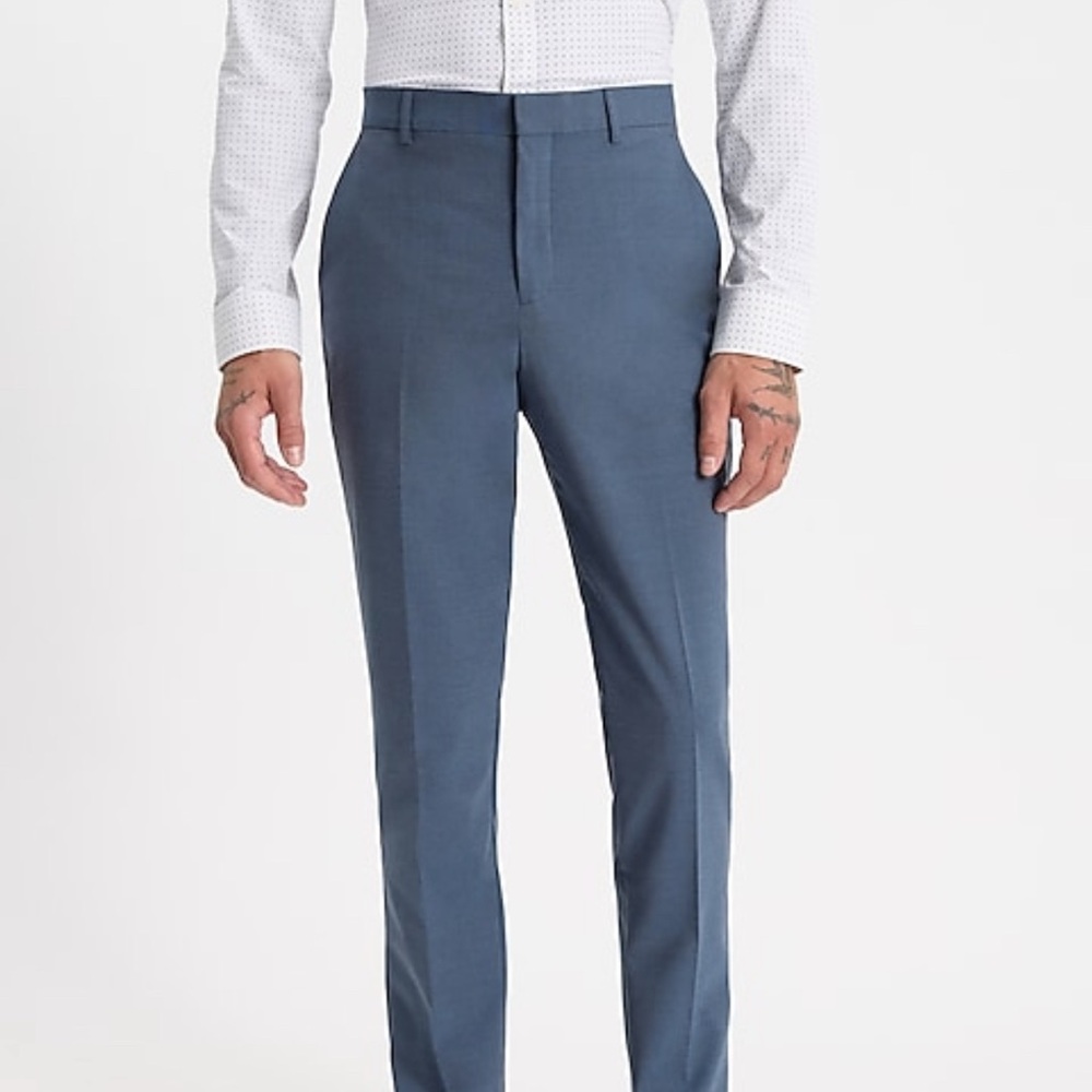 Men's Navy Blue Dress Pants